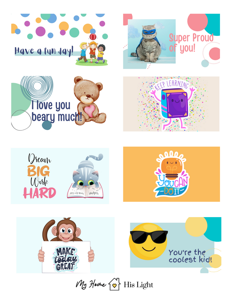 Lunch Box Printables